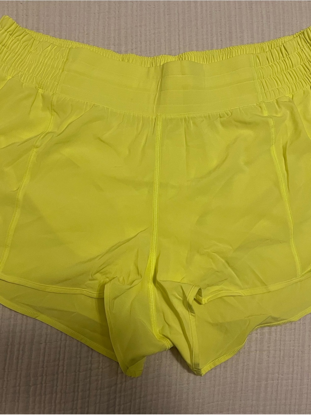 lululemon athletica Neon Yellow Women's Athletic Shorts